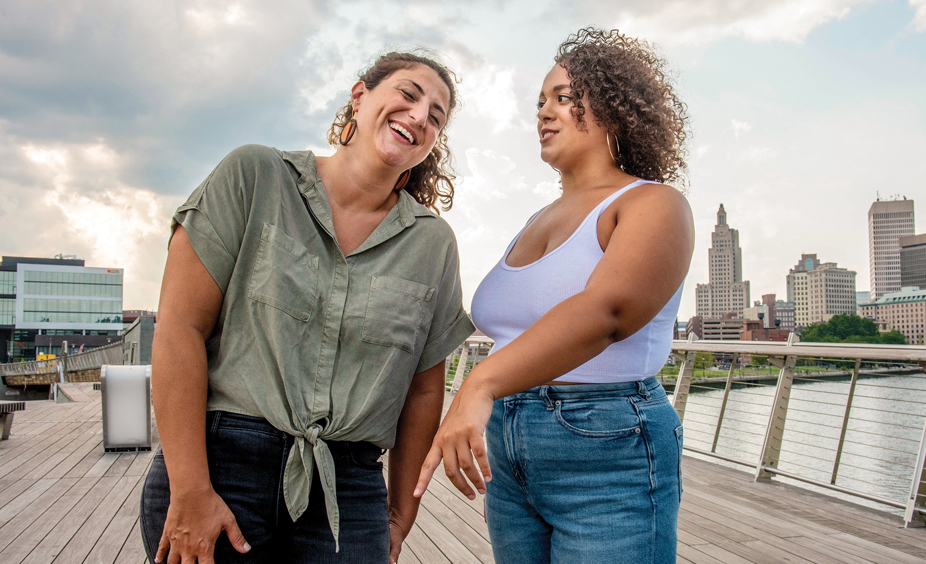 Image of Professor Marianna Kessimian and Clara Pritchett